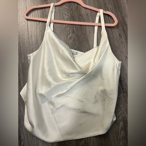ZARA silk cowl neck top